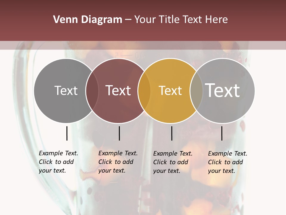 A Blender Filled With Fruit On Top Of A Table PowerPoint Template