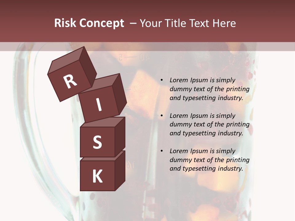 A Blender Filled With Fruit On Top Of A Table PowerPoint Template