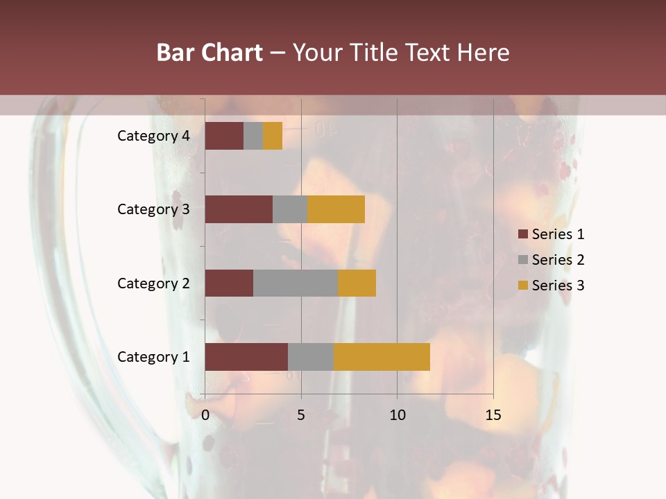 A Blender Filled With Fruit On Top Of A Table PowerPoint Template
