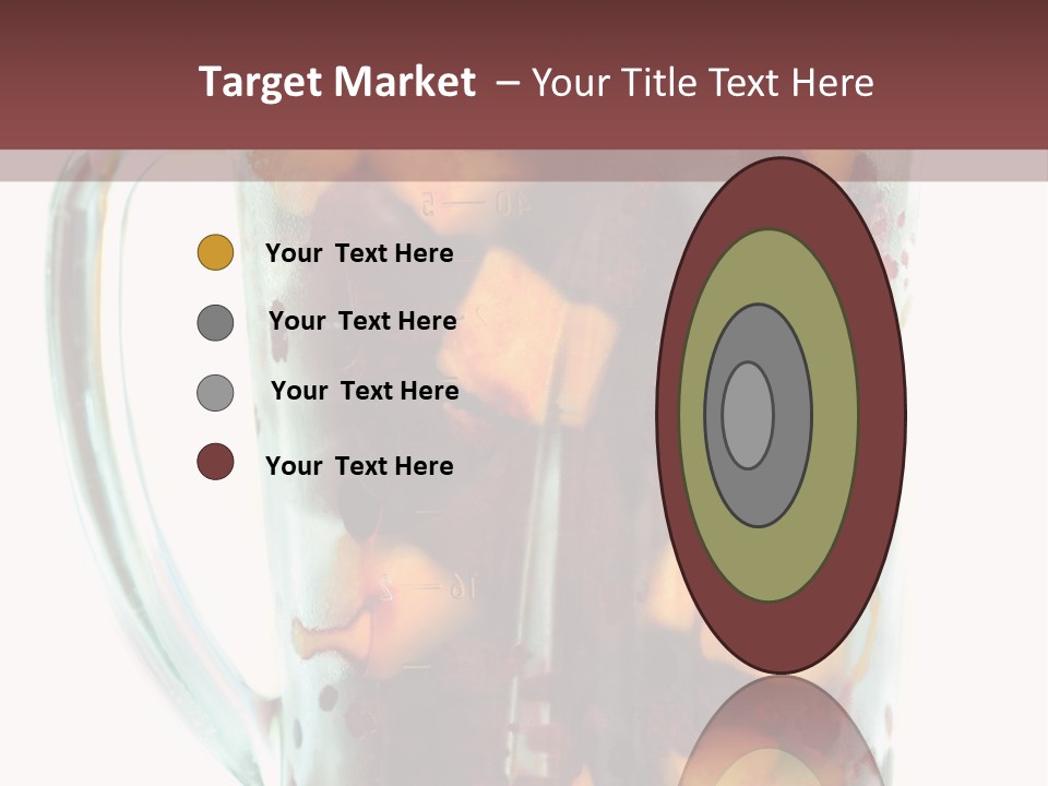 A Blender Filled With Fruit On Top Of A Table PowerPoint Template