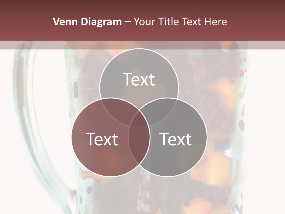A Blender Filled With Fruit On Top Of A Table PowerPoint Template