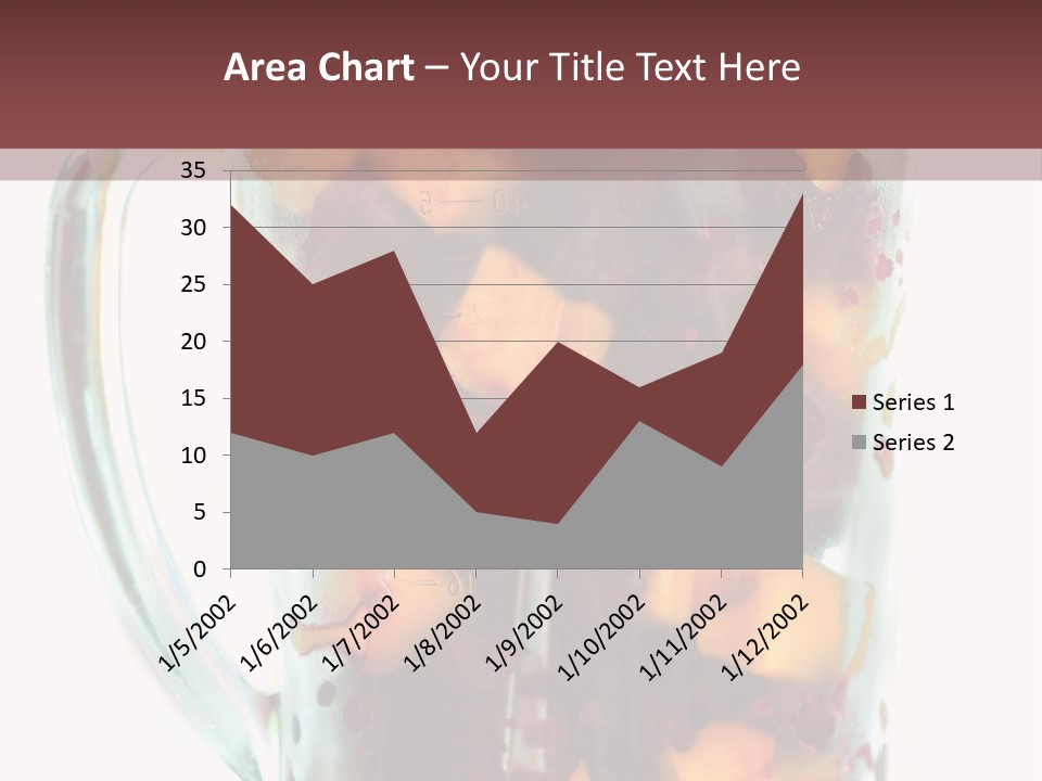 A Blender Filled With Fruit On Top Of A Table PowerPoint Template