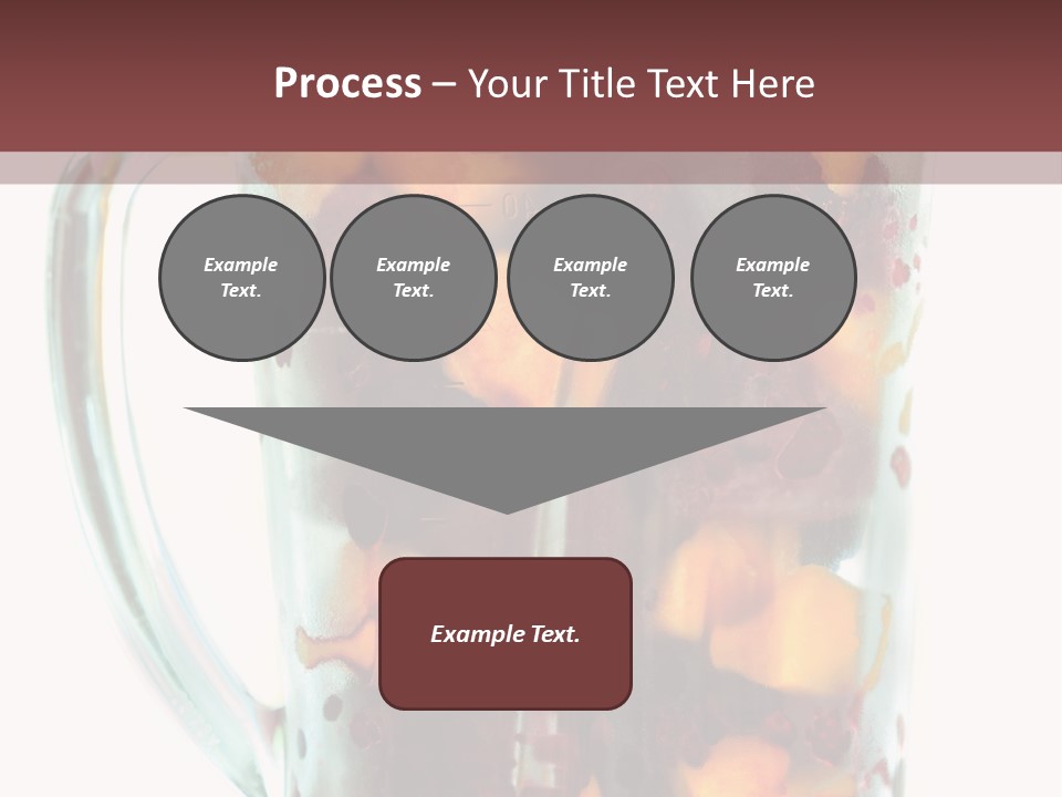 A Blender Filled With Fruit On Top Of A Table PowerPoint Template