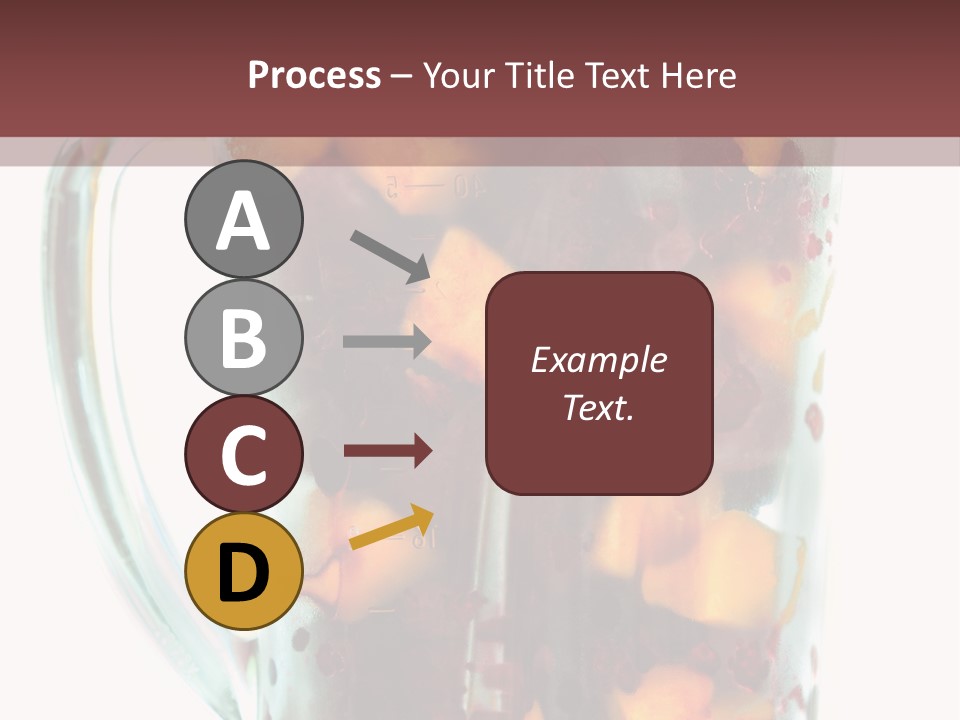 A Blender Filled With Fruit On Top Of A Table PowerPoint Template