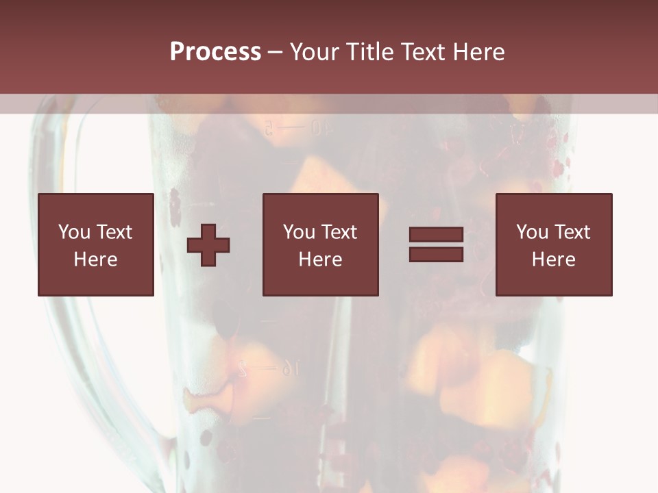 A Blender Filled With Fruit On Top Of A Table PowerPoint Template