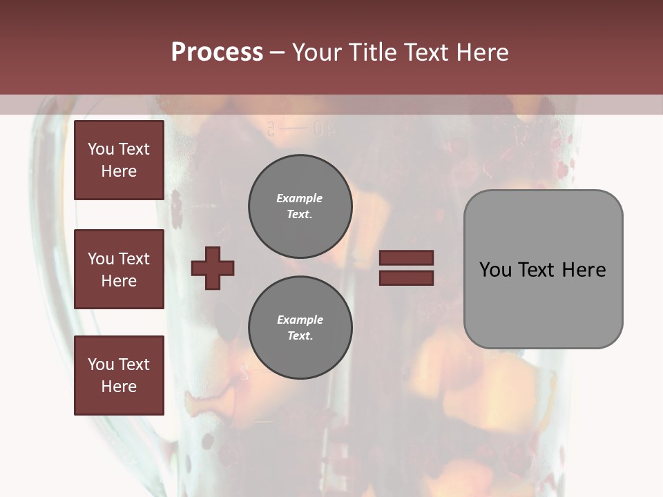 A Blender Filled With Fruit On Top Of A Table PowerPoint Template