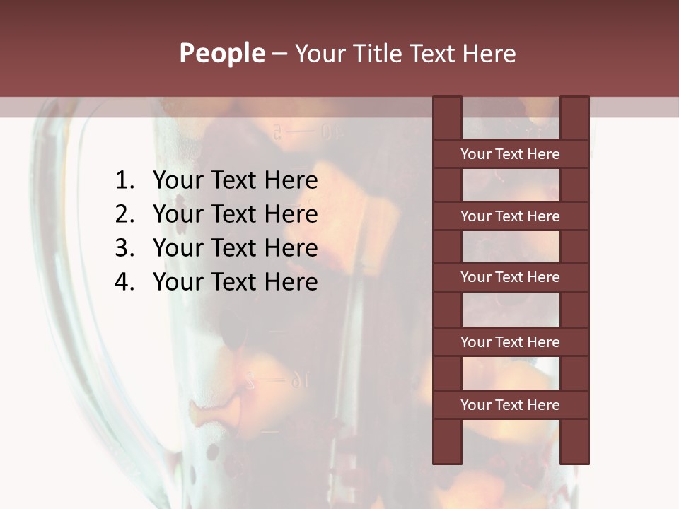 A Blender Filled With Fruit On Top Of A Table PowerPoint Template