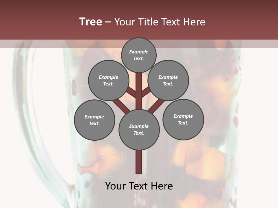 A Blender Filled With Fruit On Top Of A Table PowerPoint Template