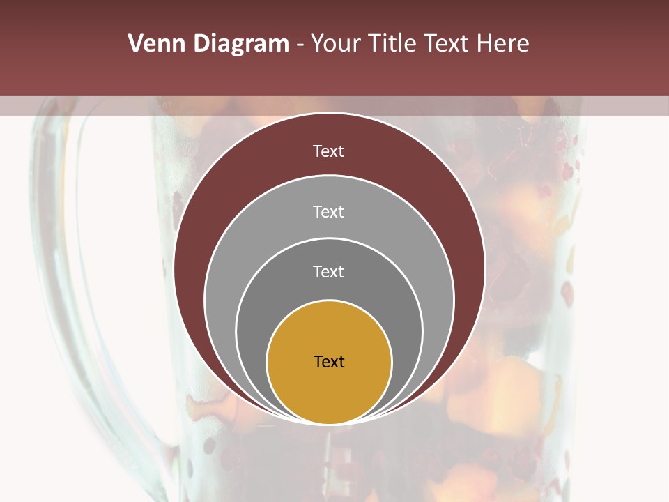 A Blender Filled With Fruit On Top Of A Table PowerPoint Template