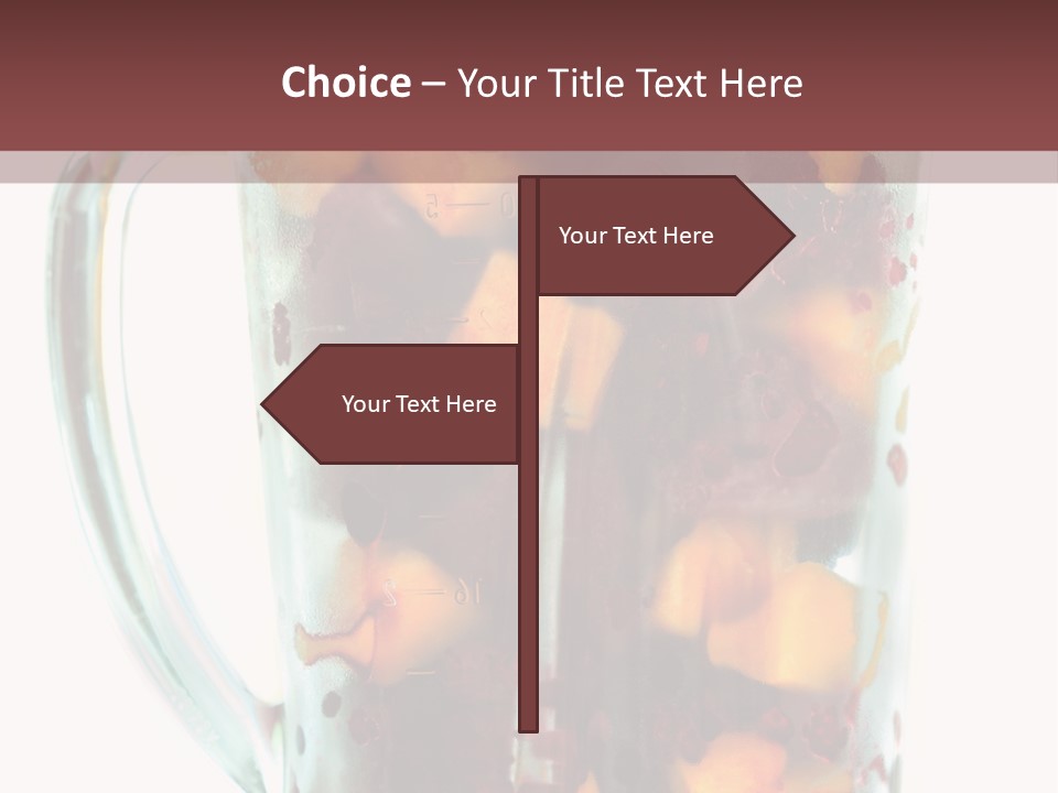 A Blender Filled With Fruit On Top Of A Table PowerPoint Template
