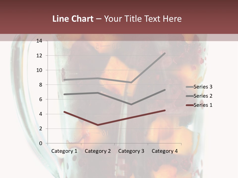 A Blender Filled With Fruit On Top Of A Table PowerPoint Template