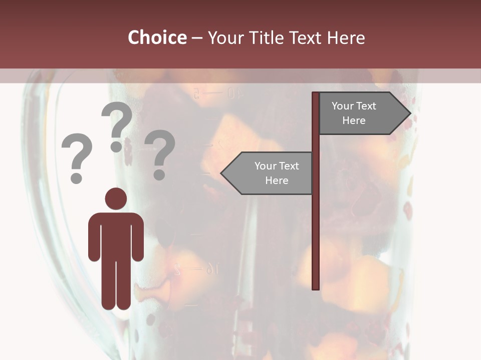 A Blender Filled With Fruit On Top Of A Table PowerPoint Template