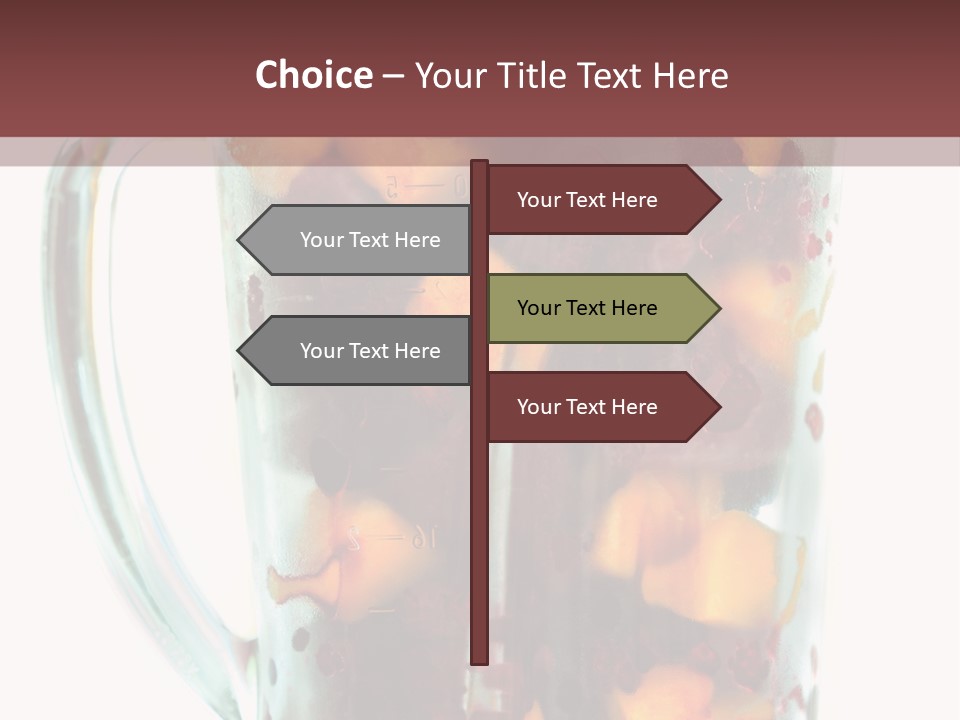 A Blender Filled With Fruit On Top Of A Table PowerPoint Template