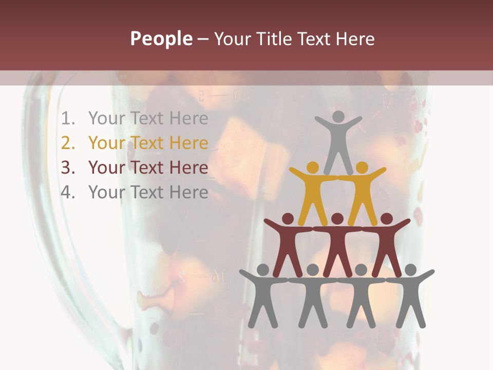 A Blender Filled With Fruit On Top Of A Table PowerPoint Template