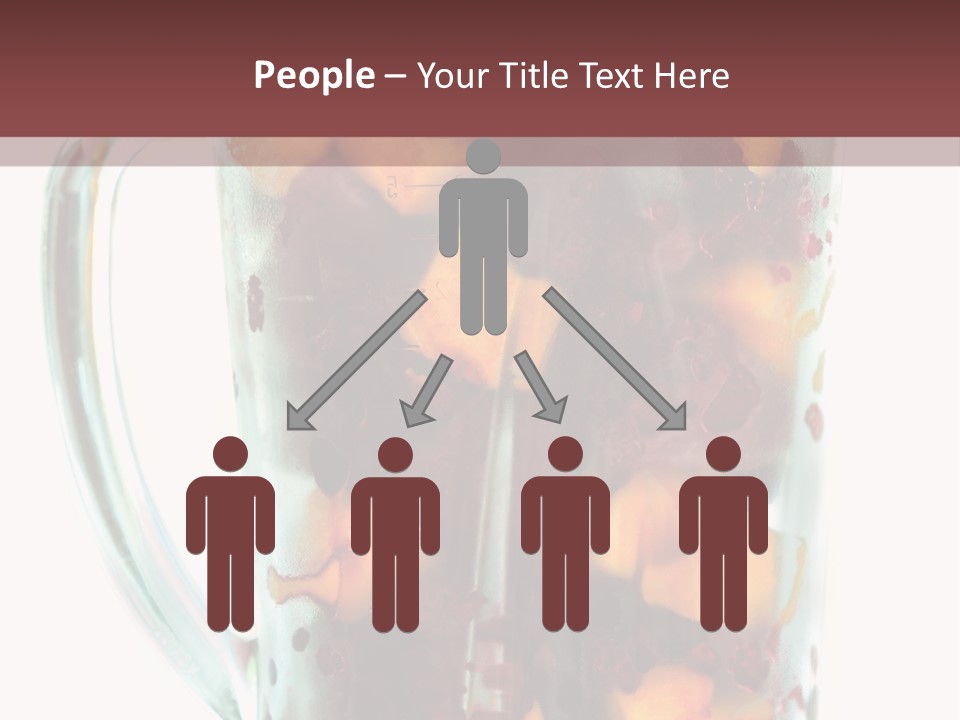 A Blender Filled With Fruit On Top Of A Table PowerPoint Template