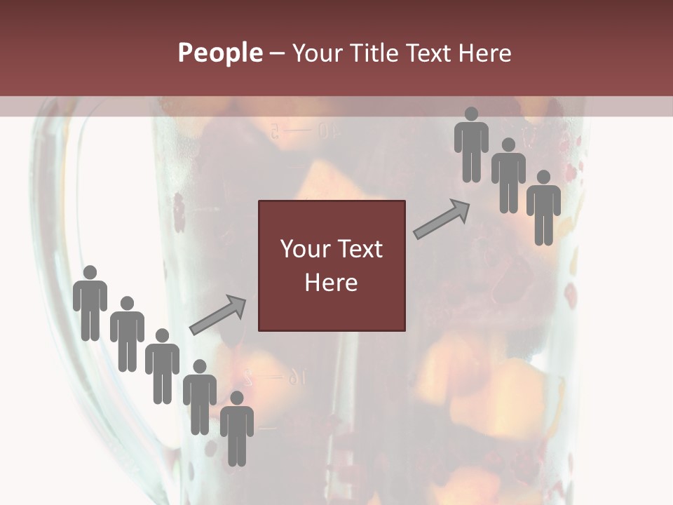 A Blender Filled With Fruit On Top Of A Table PowerPoint Template