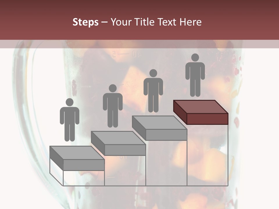 A Blender Filled With Fruit On Top Of A Table PowerPoint Template