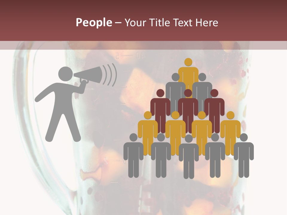 A Blender Filled With Fruit On Top Of A Table PowerPoint Template