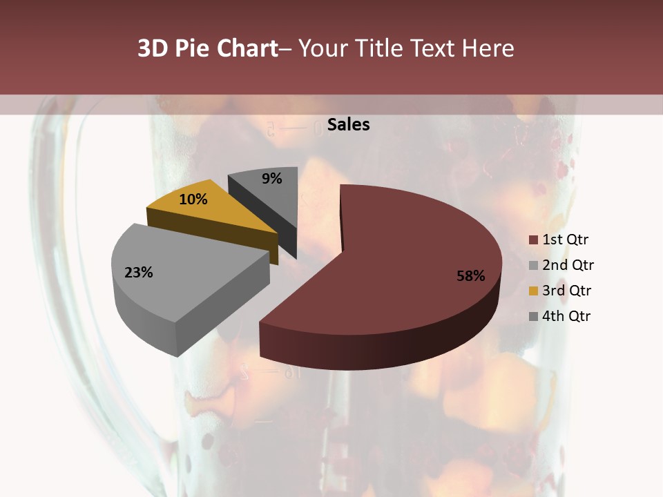 A Blender Filled With Fruit On Top Of A Table PowerPoint Template