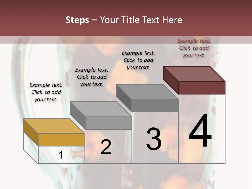 A Blender Filled With Fruit On Top Of A Table PowerPoint Template