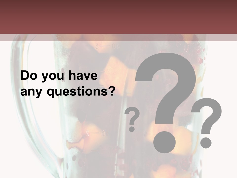 A Blender Filled With Fruit On Top Of A Table PowerPoint Template