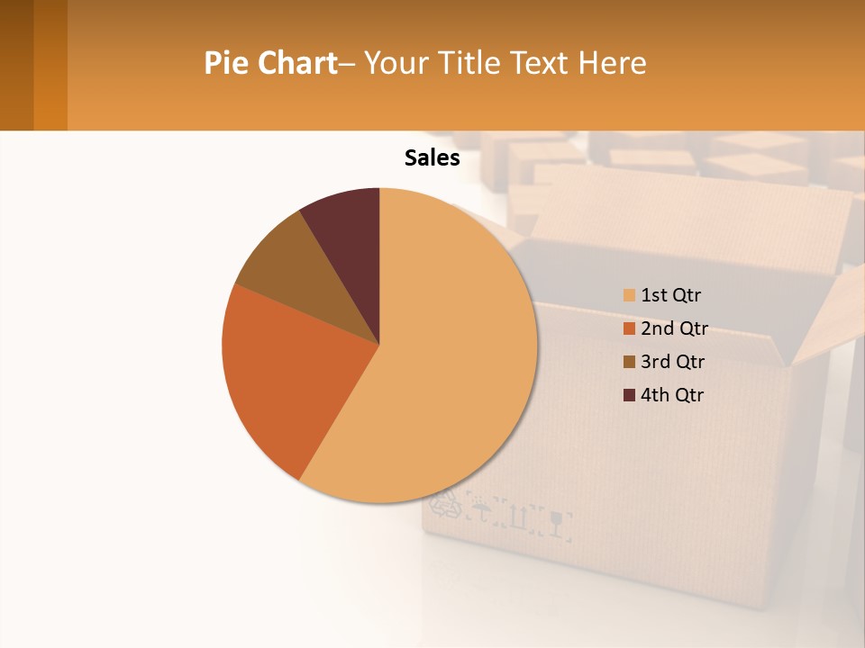 A Group Of Boxes Sitting On Top Of A White Floor PowerPoint Template