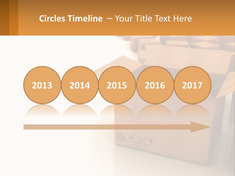 A Group Of Boxes Sitting On Top Of A White Floor PowerPoint Template