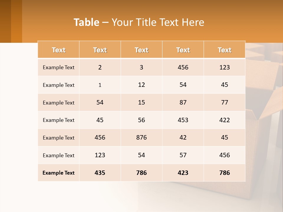 A Group Of Boxes Sitting On Top Of A White Floor PowerPoint Template