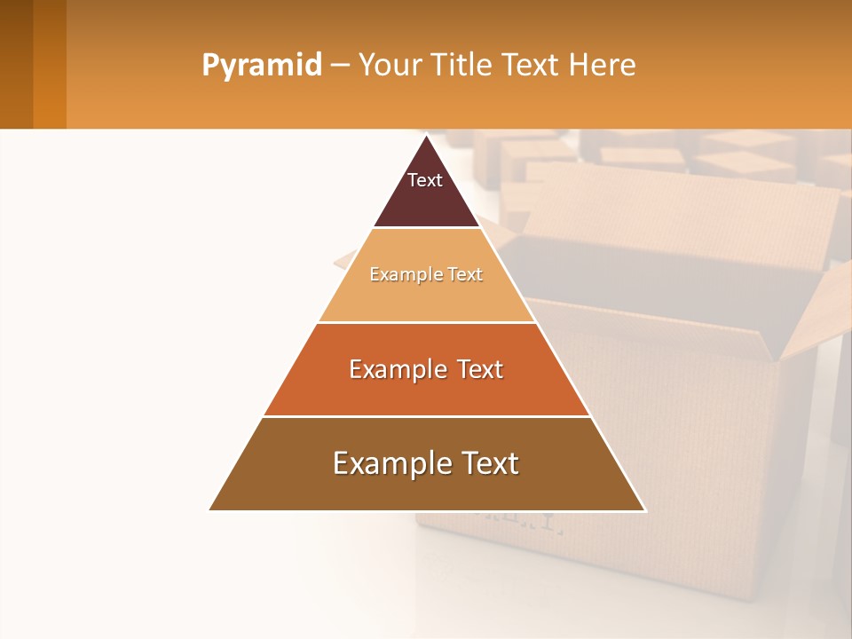 A Group Of Boxes Sitting On Top Of A White Floor PowerPoint Template