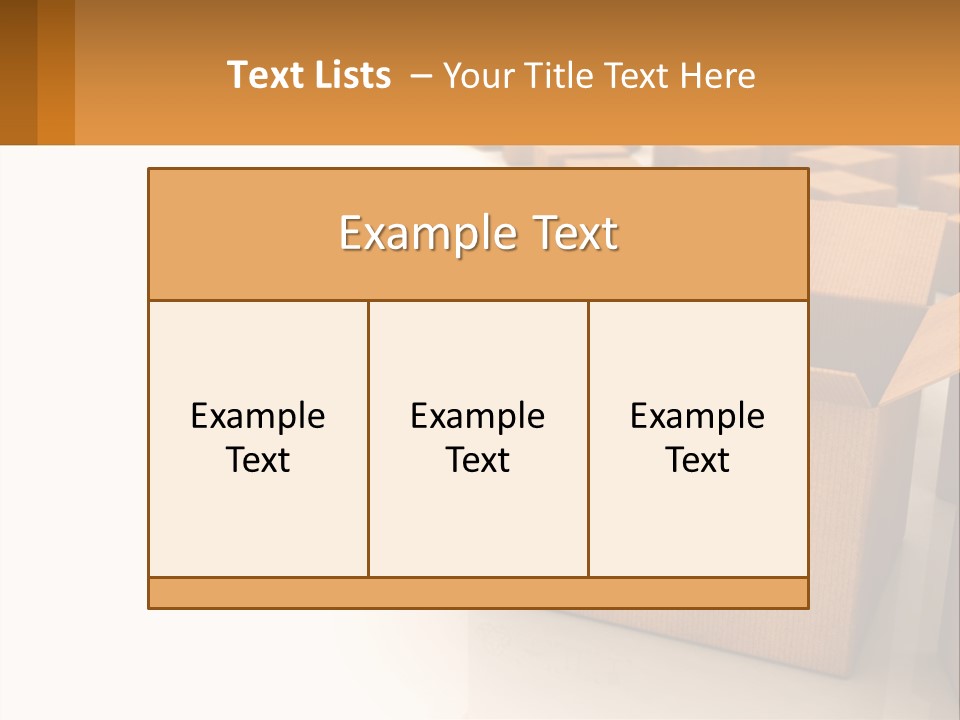 A Group Of Boxes Sitting On Top Of A White Floor PowerPoint Template
