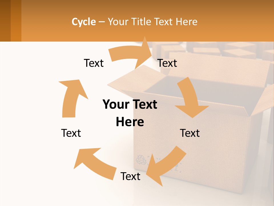 A Group Of Boxes Sitting On Top Of A White Floor PowerPoint Template