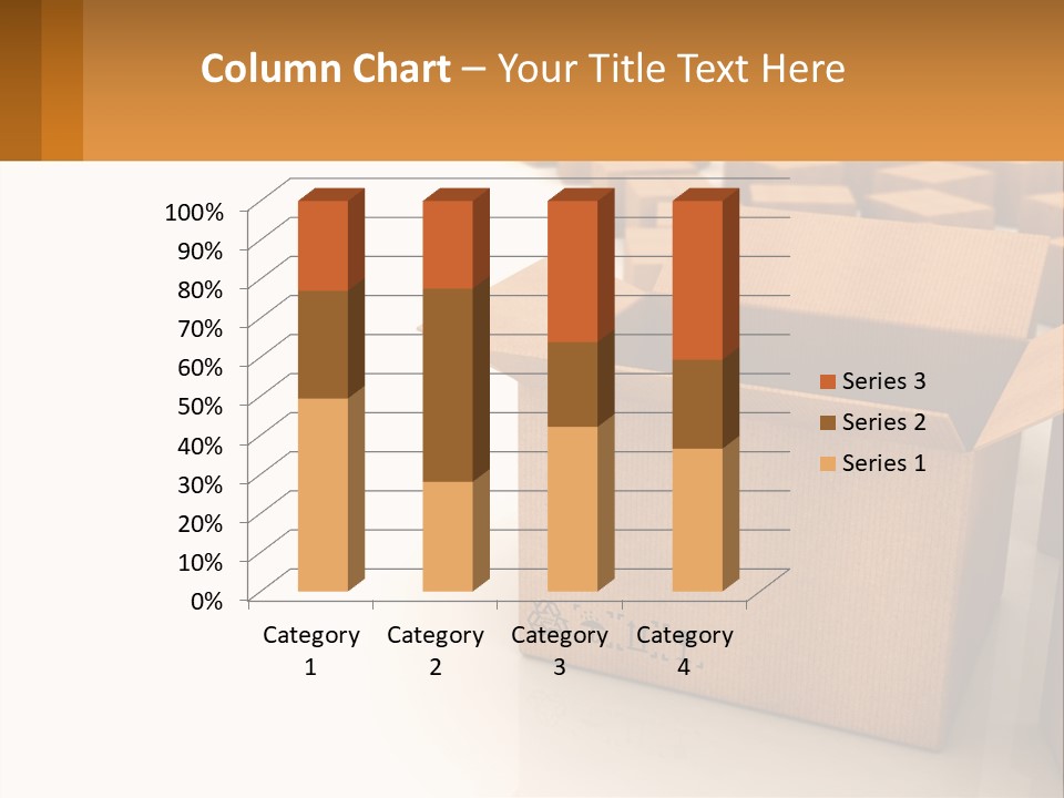 A Group Of Boxes Sitting On Top Of A White Floor PowerPoint Template