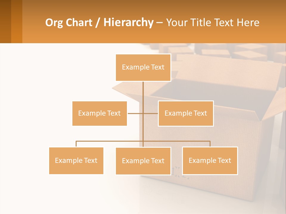 A Group Of Boxes Sitting On Top Of A White Floor PowerPoint Template