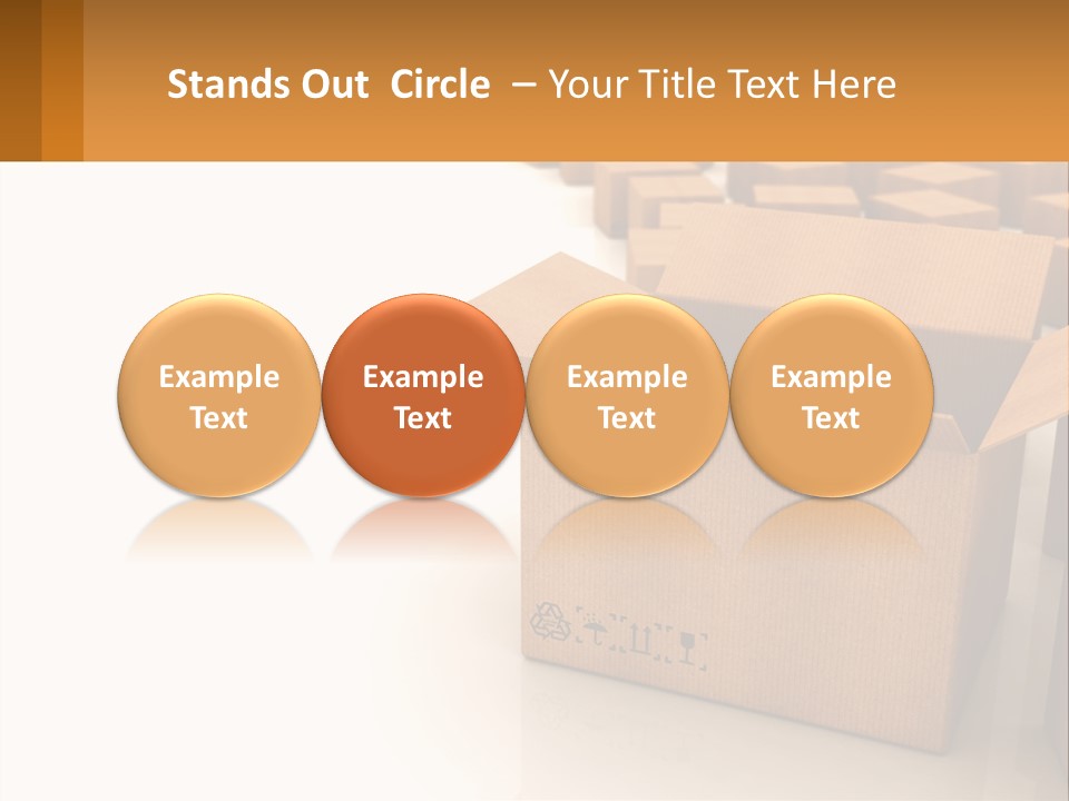 A Group Of Boxes Sitting On Top Of A White Floor PowerPoint Template