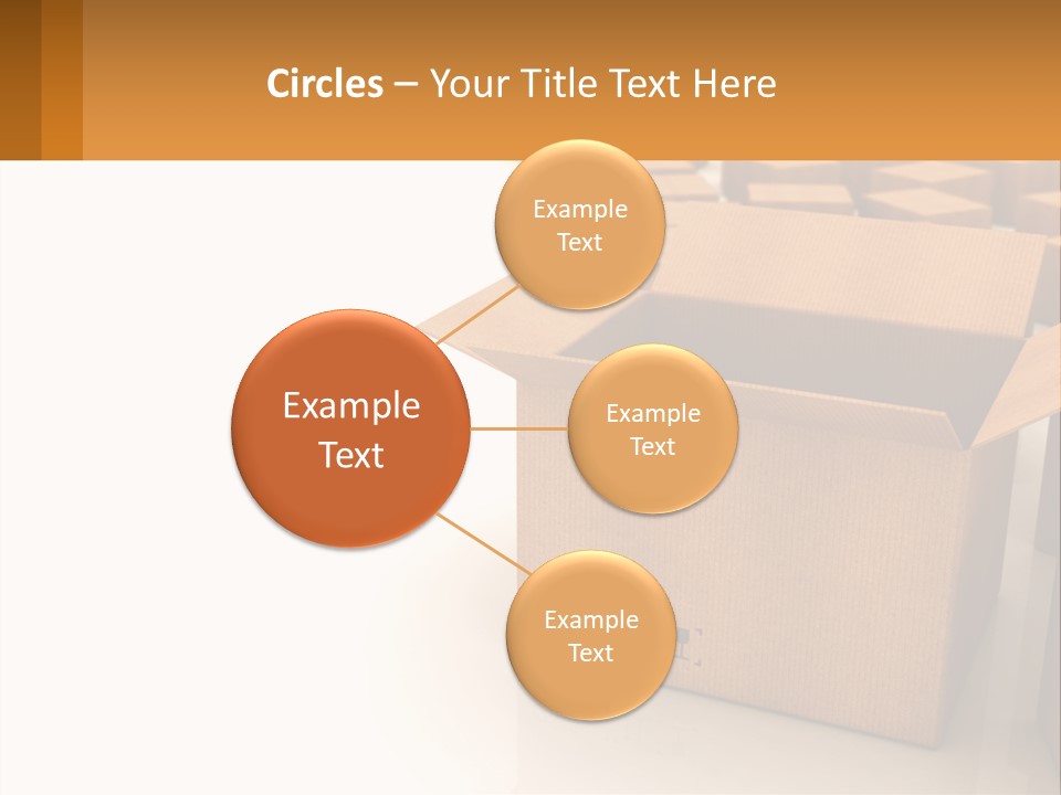 A Group Of Boxes Sitting On Top Of A White Floor PowerPoint Template
