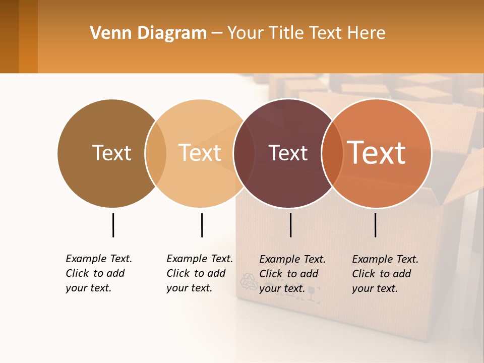 A Group Of Boxes Sitting On Top Of A White Floor PowerPoint Template