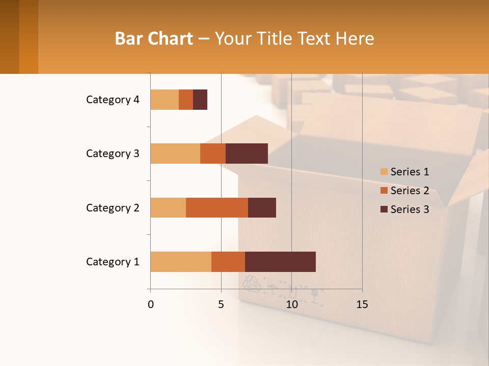 A Group Of Boxes Sitting On Top Of A White Floor PowerPoint Template