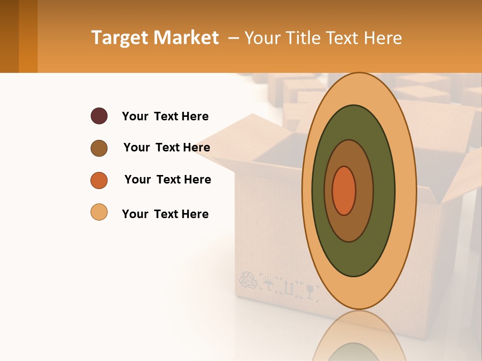 A Group Of Boxes Sitting On Top Of A White Floor PowerPoint Template