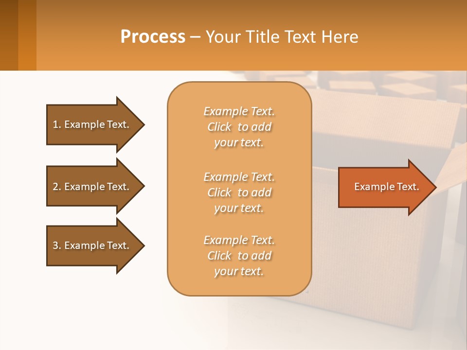 A Group Of Boxes Sitting On Top Of A White Floor PowerPoint Template