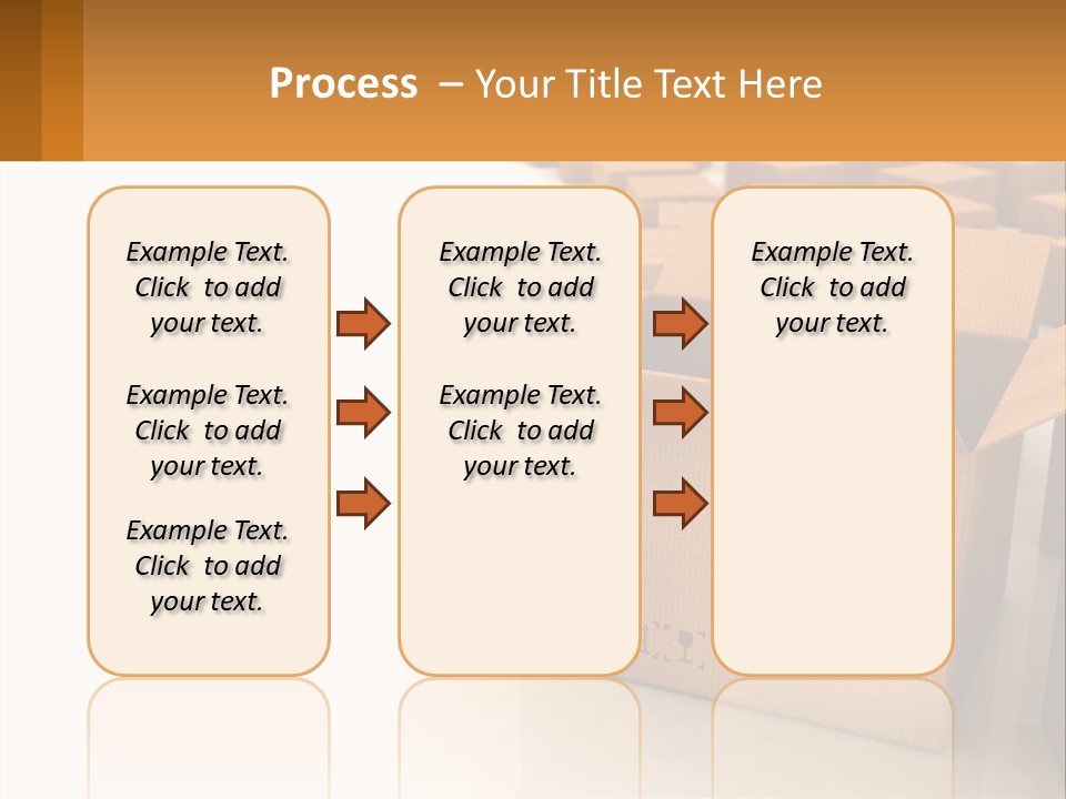 A Group Of Boxes Sitting On Top Of A White Floor PowerPoint Template