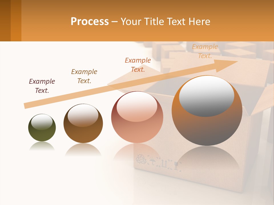 A Group Of Boxes Sitting On Top Of A White Floor PowerPoint Template