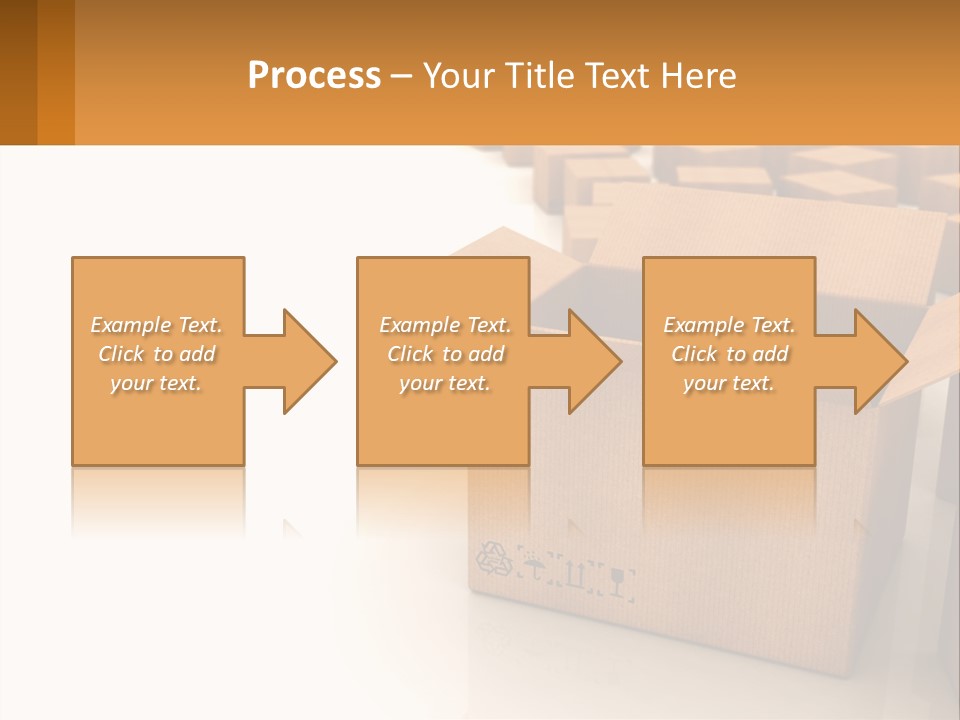 A Group Of Boxes Sitting On Top Of A White Floor PowerPoint Template