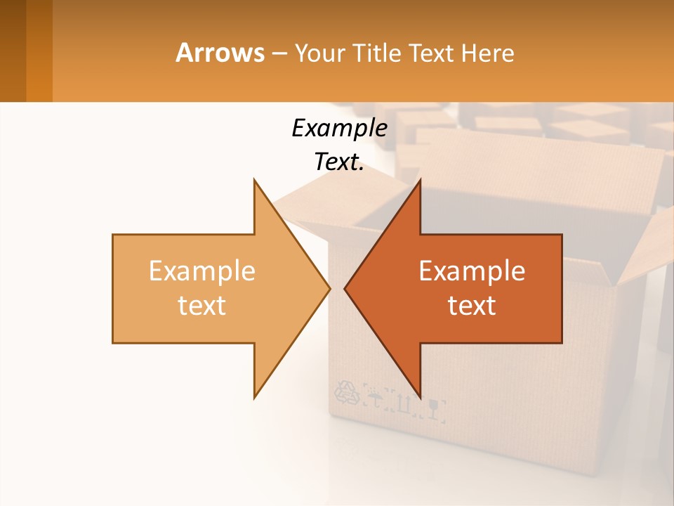 A Group Of Boxes Sitting On Top Of A White Floor PowerPoint Template