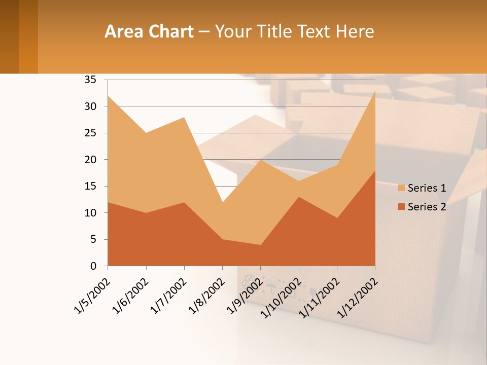 A Group Of Boxes Sitting On Top Of A White Floor PowerPoint Template