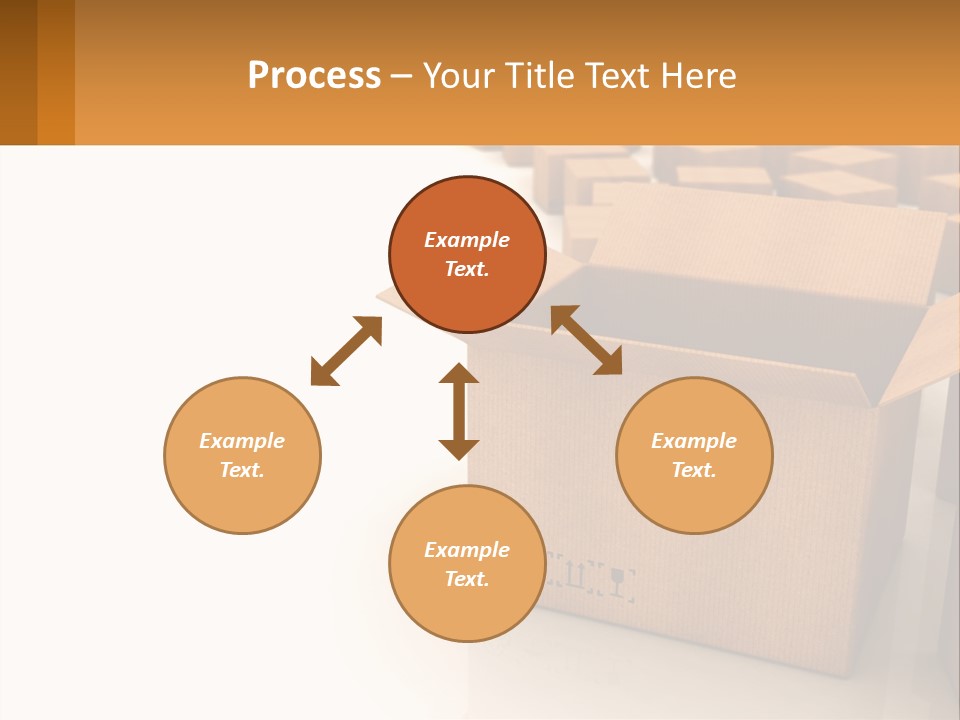 A Group Of Boxes Sitting On Top Of A White Floor PowerPoint Template