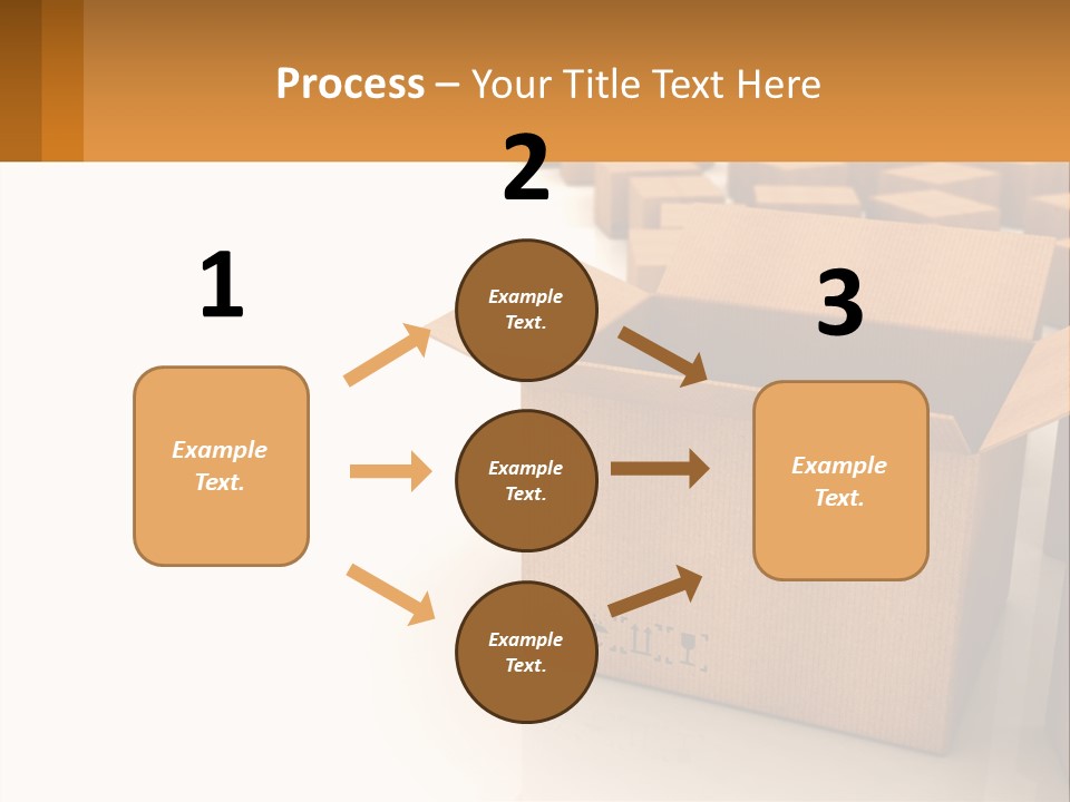 A Group Of Boxes Sitting On Top Of A White Floor PowerPoint Template