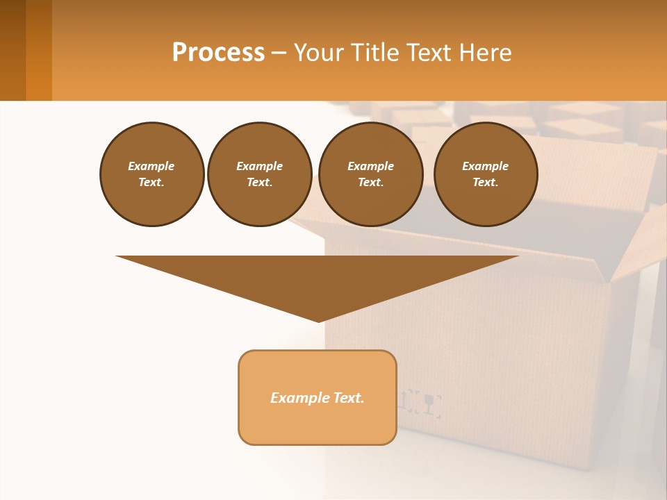 A Group Of Boxes Sitting On Top Of A White Floor PowerPoint Template