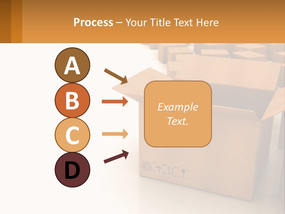A Group Of Boxes Sitting On Top Of A White Floor PowerPoint Template