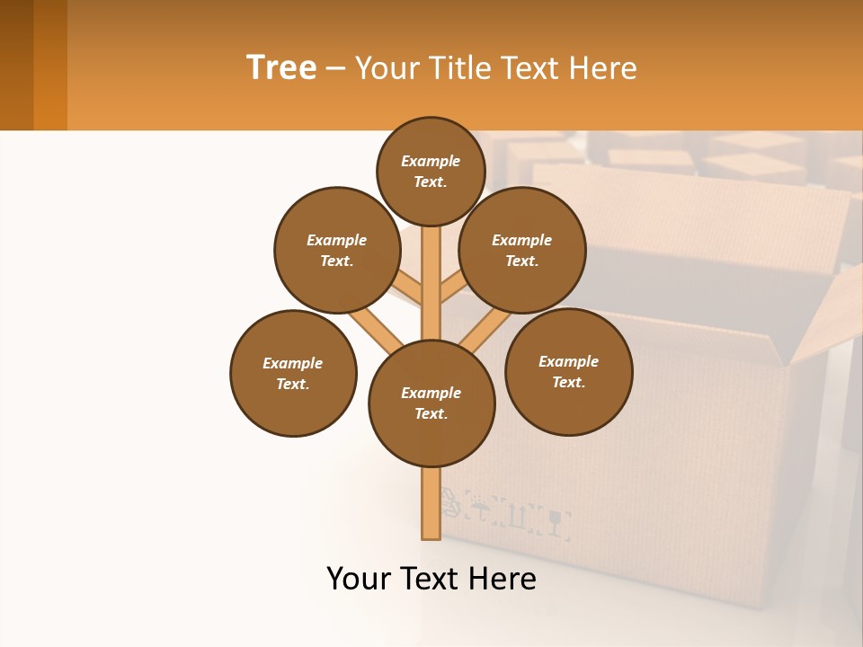 A Group Of Boxes Sitting On Top Of A White Floor PowerPoint Template