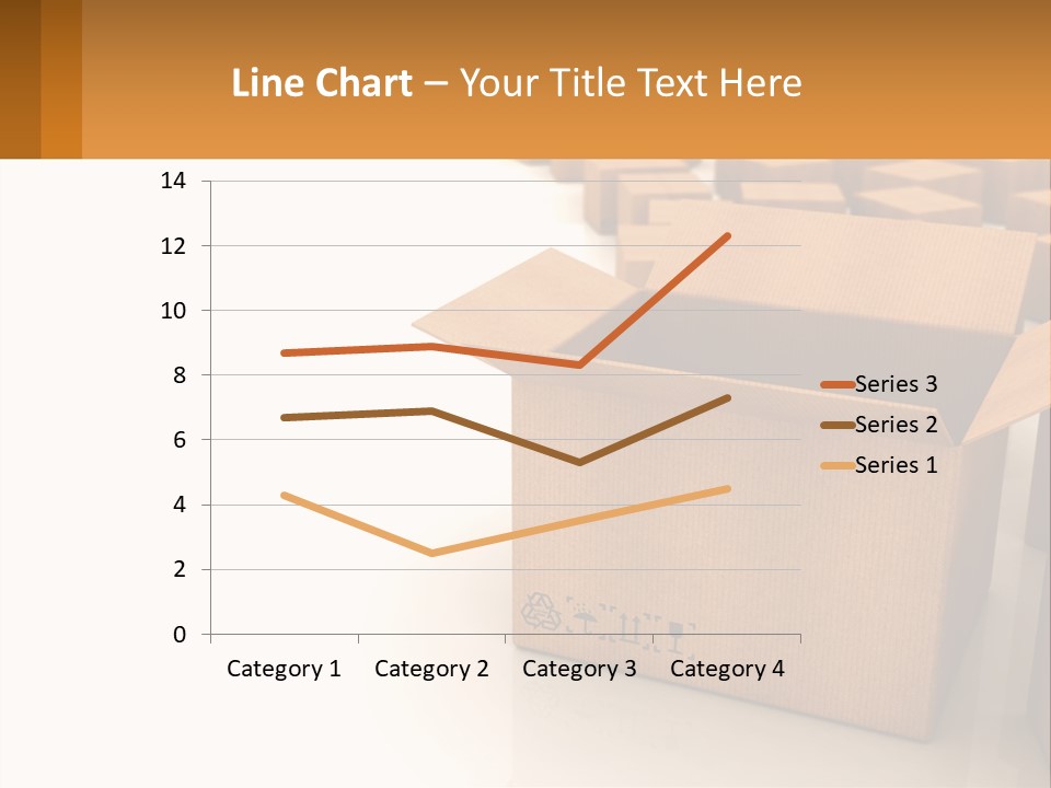A Group Of Boxes Sitting On Top Of A White Floor PowerPoint Template